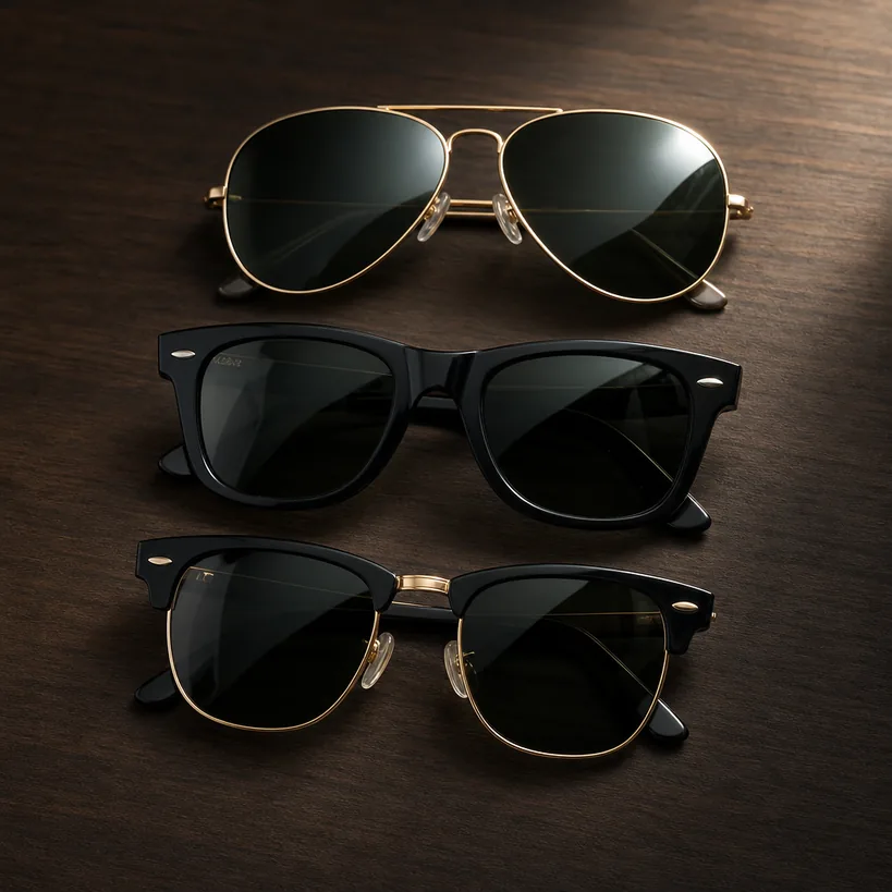 Ray-Banメンズおすすめランキング3モデル（アビエーター・ウェイファーラー・クラブマスター）の比較ラインナップ