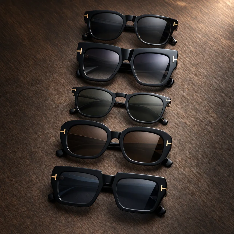 TOMFORDアジアンフィット5モデル（TF5178-F・SNOWDON・TF876-D-N・TF58-F-Cary・TF5040-F）の比較ラインナップ
